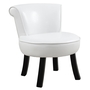 Chaise juvenile simili-cuir blanc - 8155