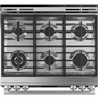 Cuisinière encastrée à gaz 30 po avec convection verre moderne GE Café - CCGS700M2NS5