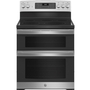 Cuisinière électrique à convection à four double 30 po GE - JBS86SPSS