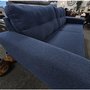 Sofa condo en polyester bleu LIQUIDATION